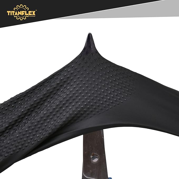 TitanFlex Thor Grip Heavy Duty Black Industrial Nitrile Gloves