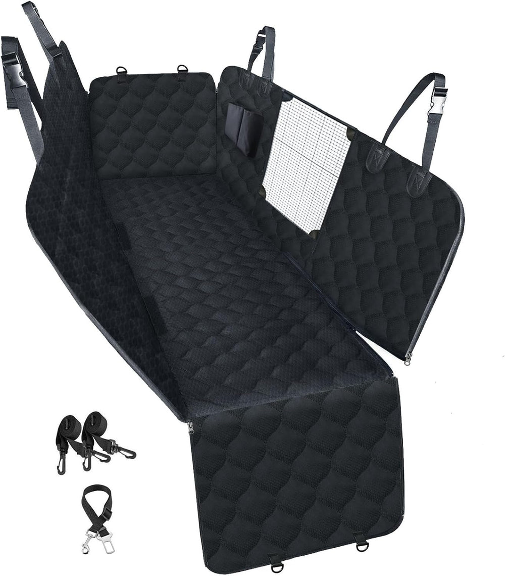 Dog Car Seat Cover for Back Seat, Waterproof Dog Hammock for Pets