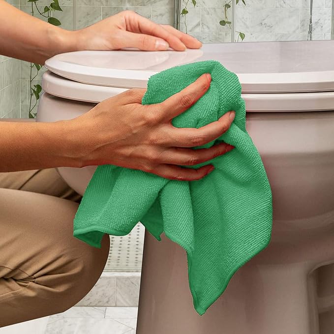 Avalon Towels Microfiber Absorbent Bar Towels, Rags (Pack of 48)