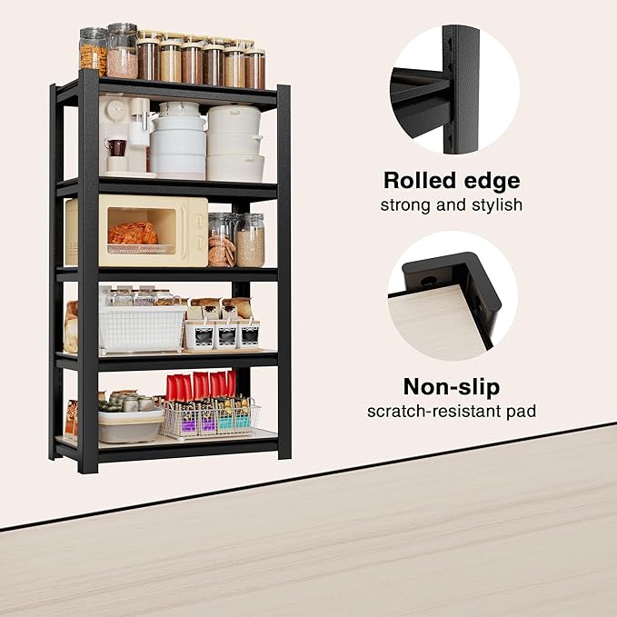 WORKPRO House 5-Tier Shelving Unit, 3000lbs Adjustable Storage Shelves