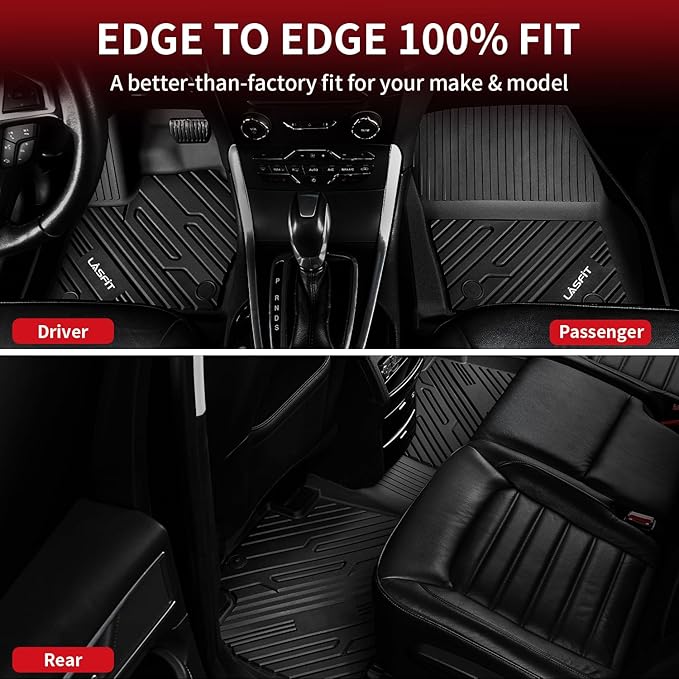 LASFIT Floor Mats for Ford Edge 2015-2024 SE/SEL/SEL