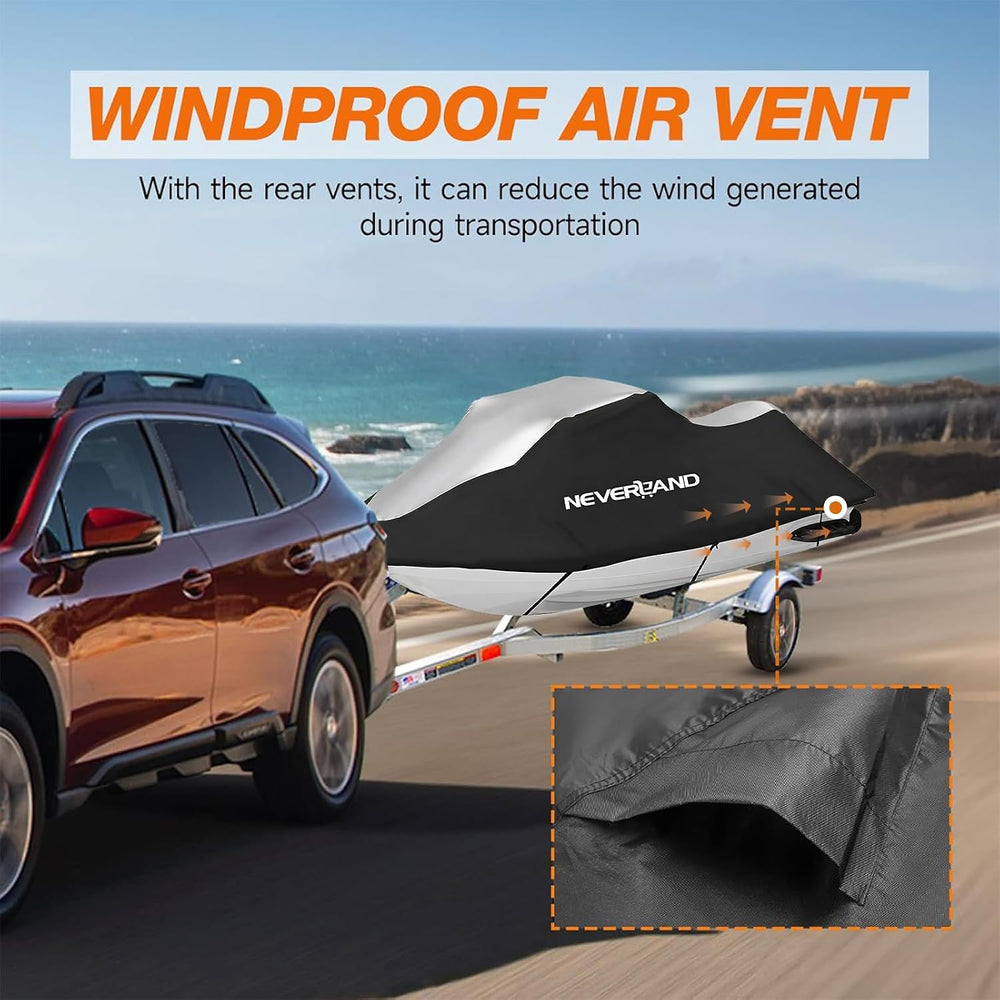 Jet Ski Cover Jetski Cover Compatible with Yamaha Seadoo, Trailerable Jet Ski...
