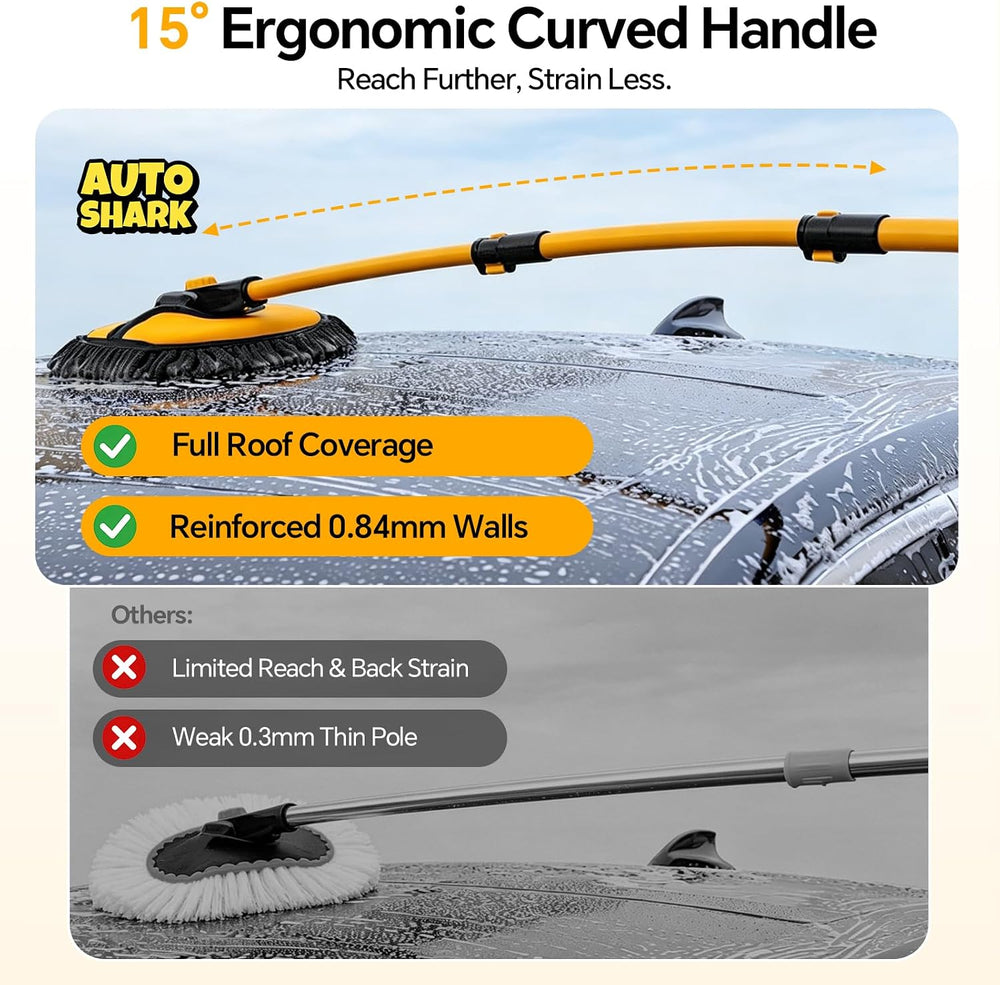 7-in-1 Car Wash Kit with 20L Collapsible Bucket & Brush โ Car Wash Mop wi...