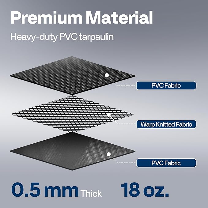 VIVOHOME Containment Mat with Stay Put Corner, PVC Garage Mats