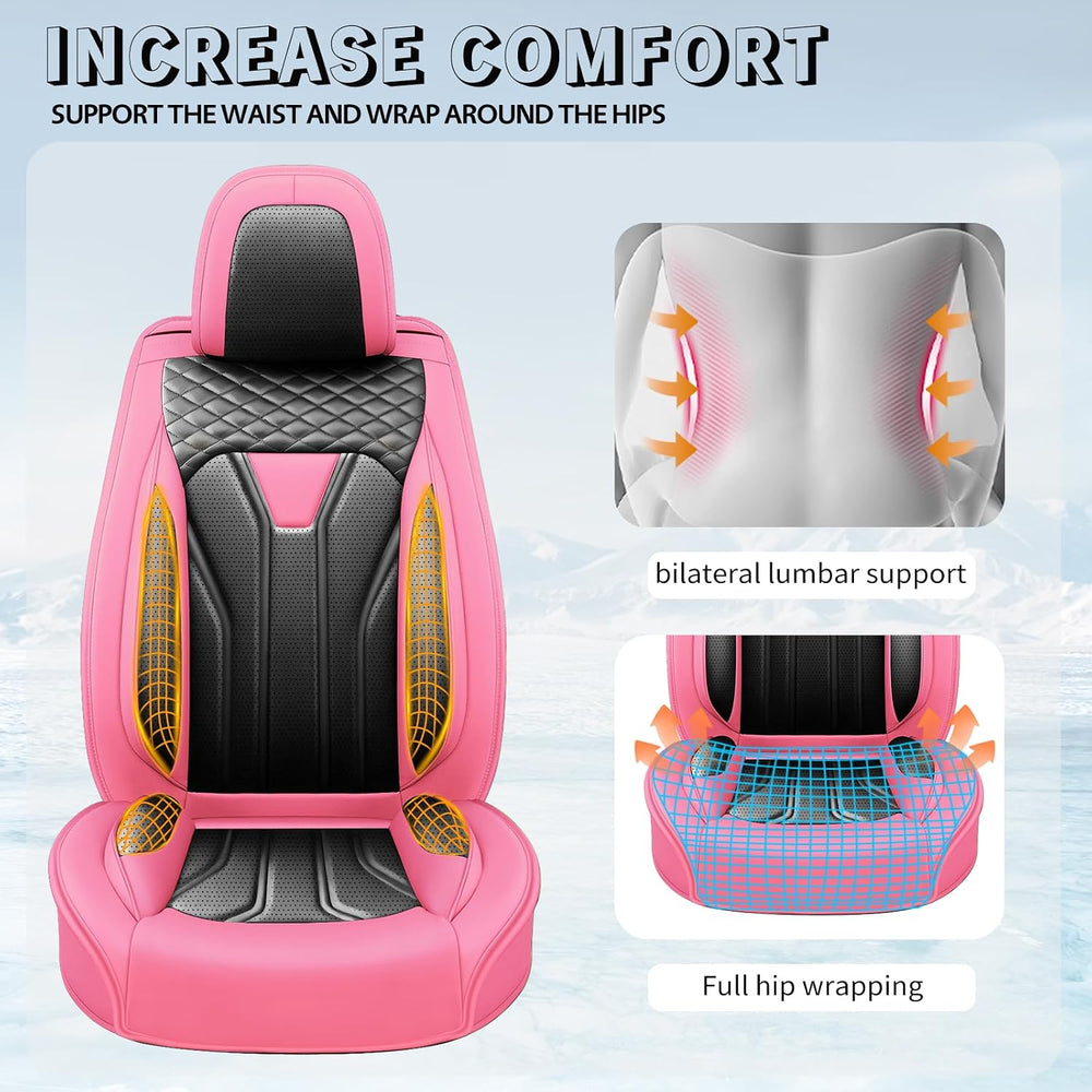Car Seat Covers for Hyundai Tucson 2010-2025 2026 Pink&Black