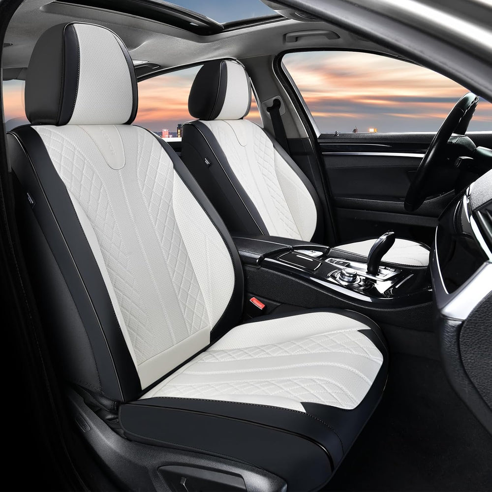 Waterproof Front Car Seat Cover Faux Leather Automotive Seat Cover Front Car ...