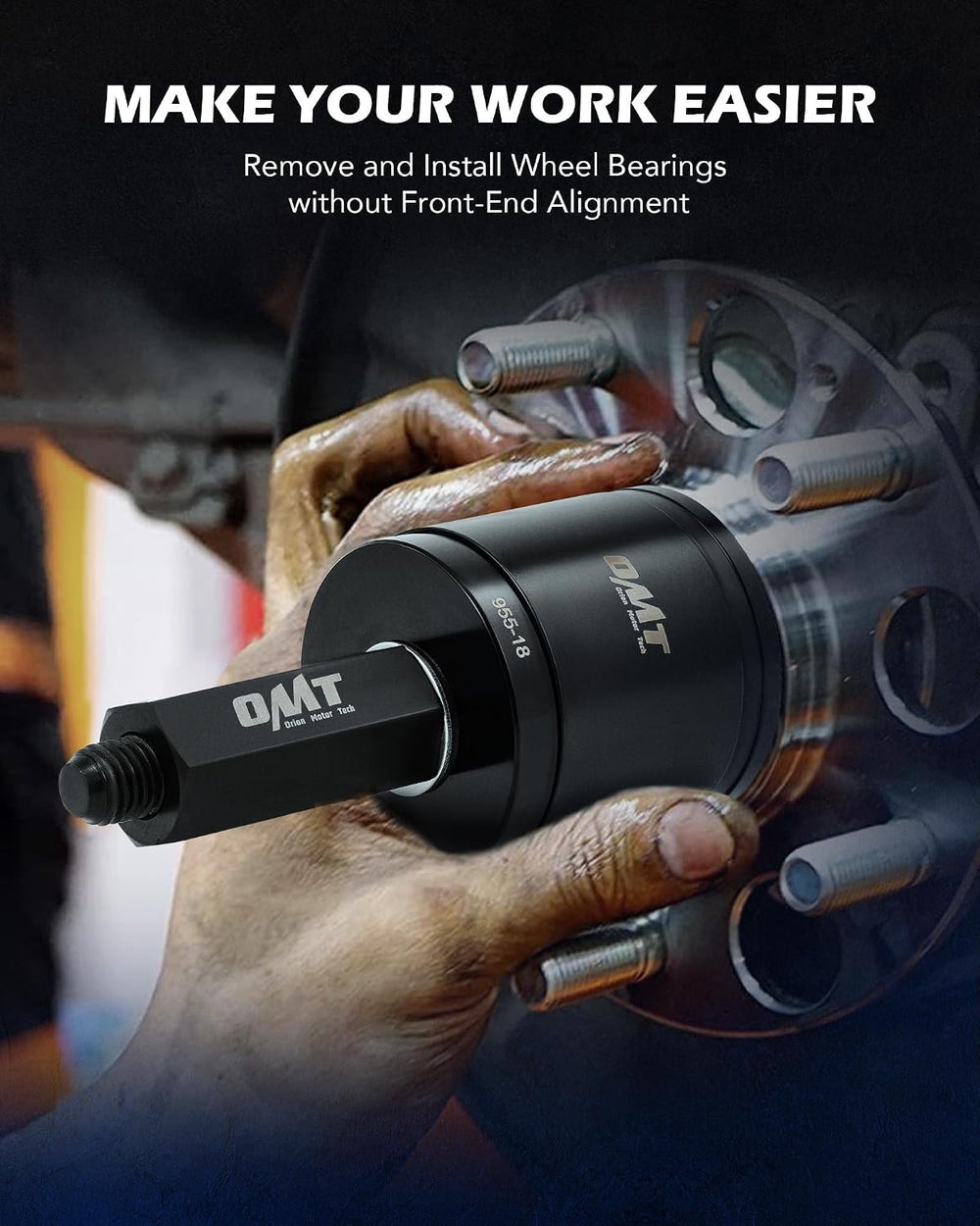 OMT Wheel Bearing Press Kit for Front Wheel Bearing Removal & Installation
