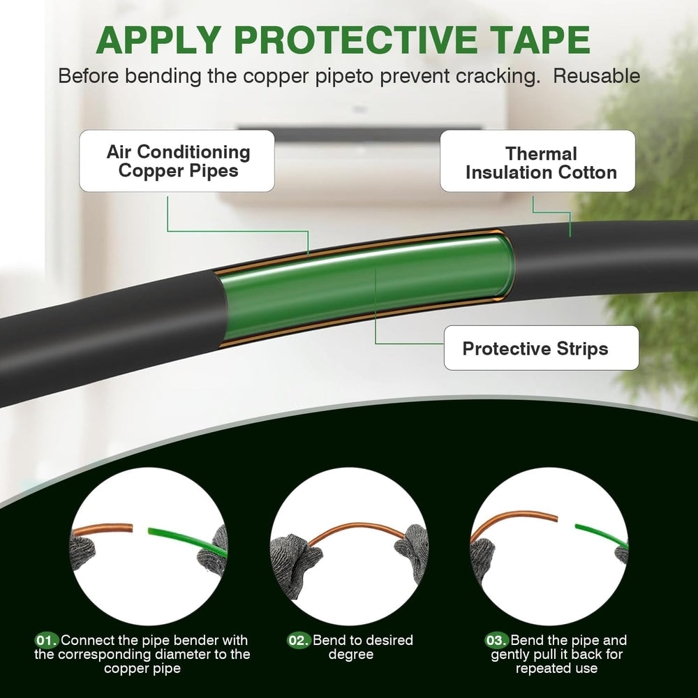 4M Conditioning Copper Tubing Pipe Extension, 1/4" 1/2" 3/8" 5...
