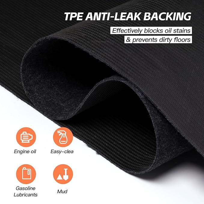 7.5'x 20' Garage Floor Mat & Oil Spill Mat, Heavy Duty Under Car Mat