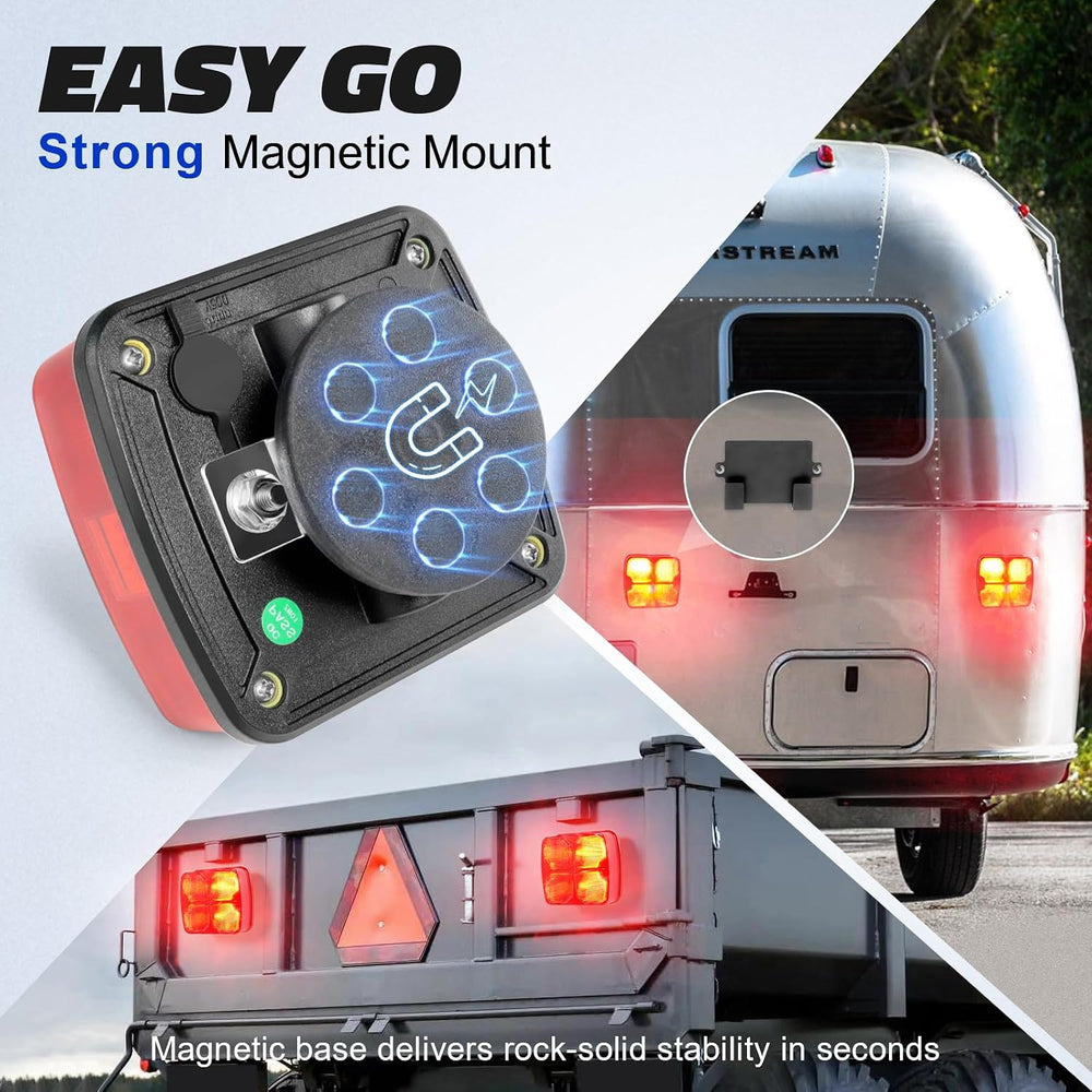 Agrieyes Wireless Trailer Lights, Magnetic Tow Tail Light Kit (T212)