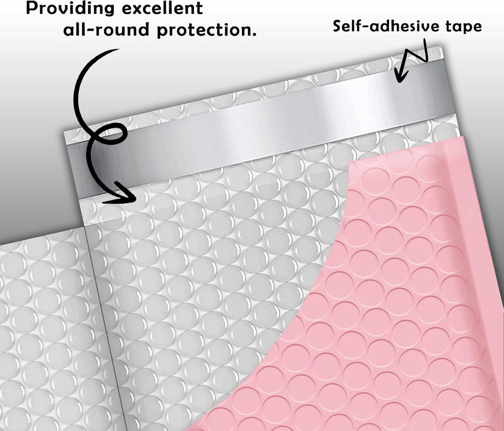 Yens Bulk Light Pink Poly Bubble Mailers 6x10 250 Pack Usable 6x9