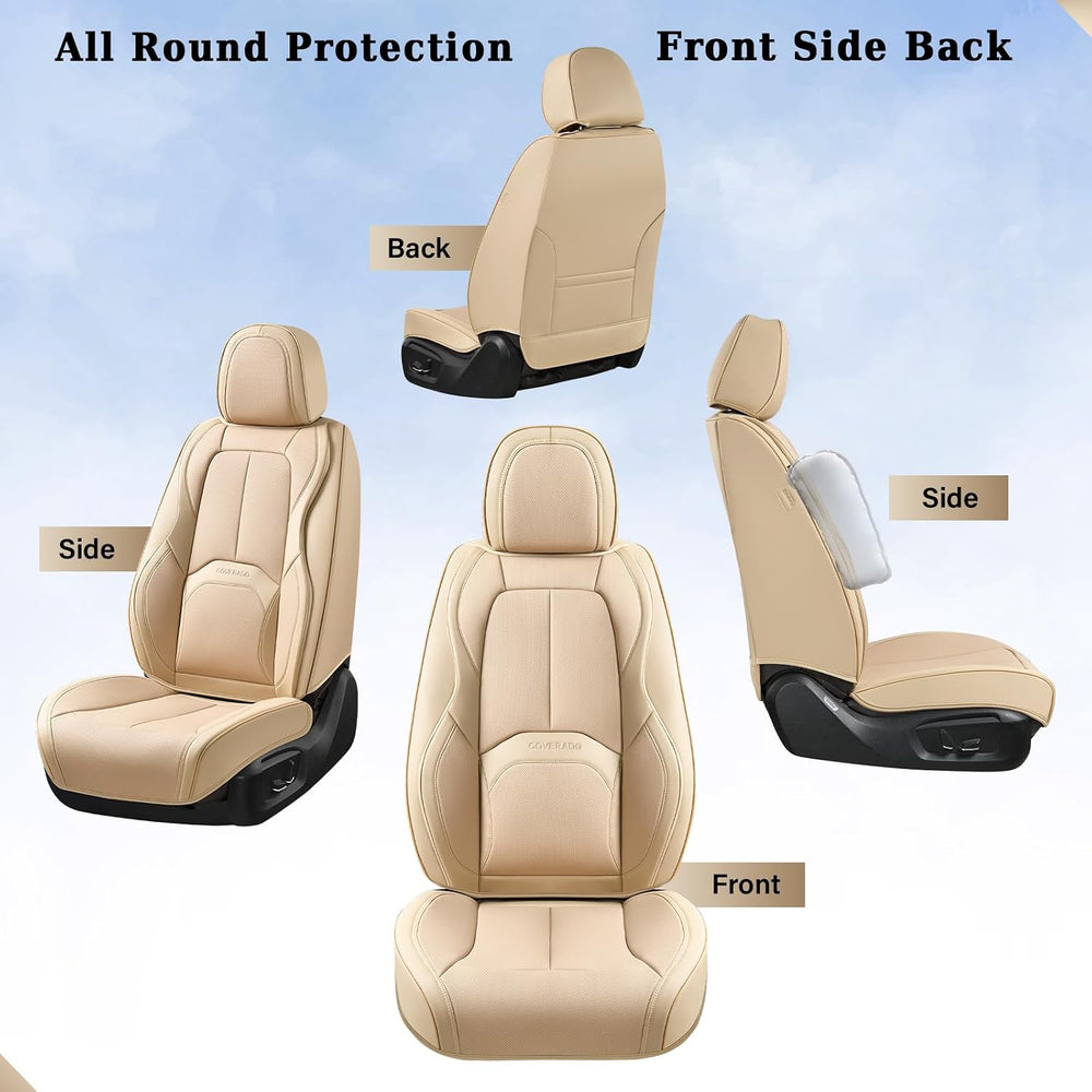 Coverado Seat Covers, Leather Seat Covers Front Seat, Luxury Car Seat Covers ...