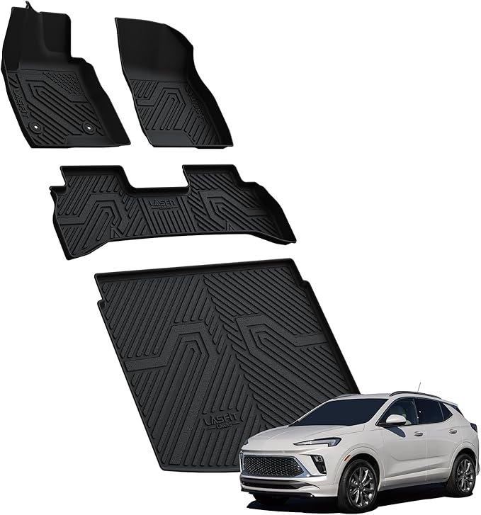 LASFIT Floor Mats & Cargo Mat for Buick Encore GX 2020-2026, TPE All Weather