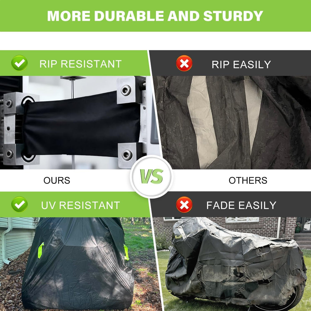 ATV Cover Waterproof Outdoor,Heavy Duty 420D Oxford Cloth,Buckle Straps | 4 W...
