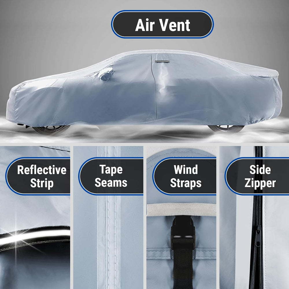 iCarCover Car Cover Waterproof All Weather for 1982-1991 Pontiac 6000