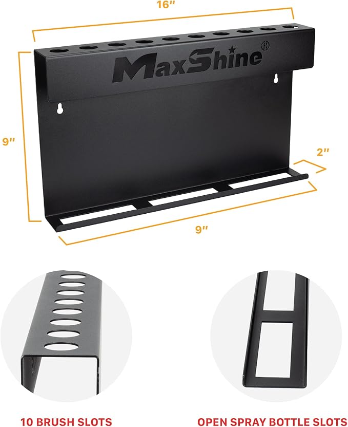 Maxshine Universal Detailing Brush & Spray Bottle Holder (2-Pack)