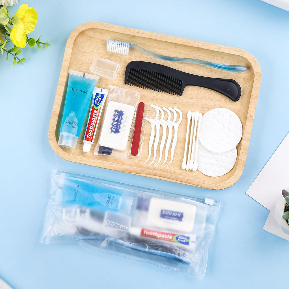 50 Pack Basic Toiletry Kits, Individually Packed, Personal Hygiene Kit
