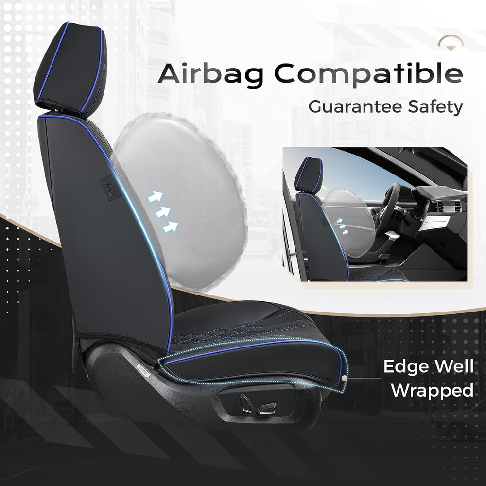 Coverado Car Seat Covers, Car Seat Covers Front Seats, 2-Pack Front Seat Cove...