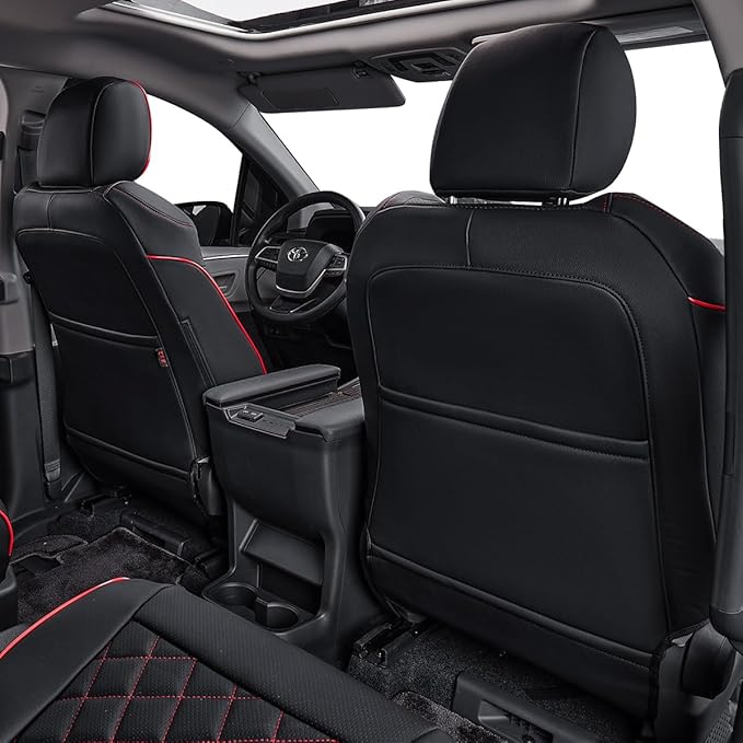 EKR Sienna Seat Covers for 2011-2020 Toyota Sienna L, 7 Seats, 2nd Row Captain