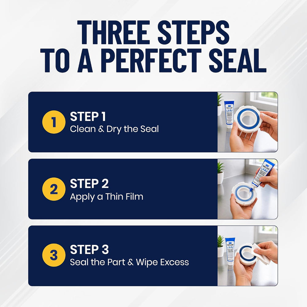Taylor Blue Food Grade Sanitary Lubricant, 4 x 4oz Tubes, Pack Set