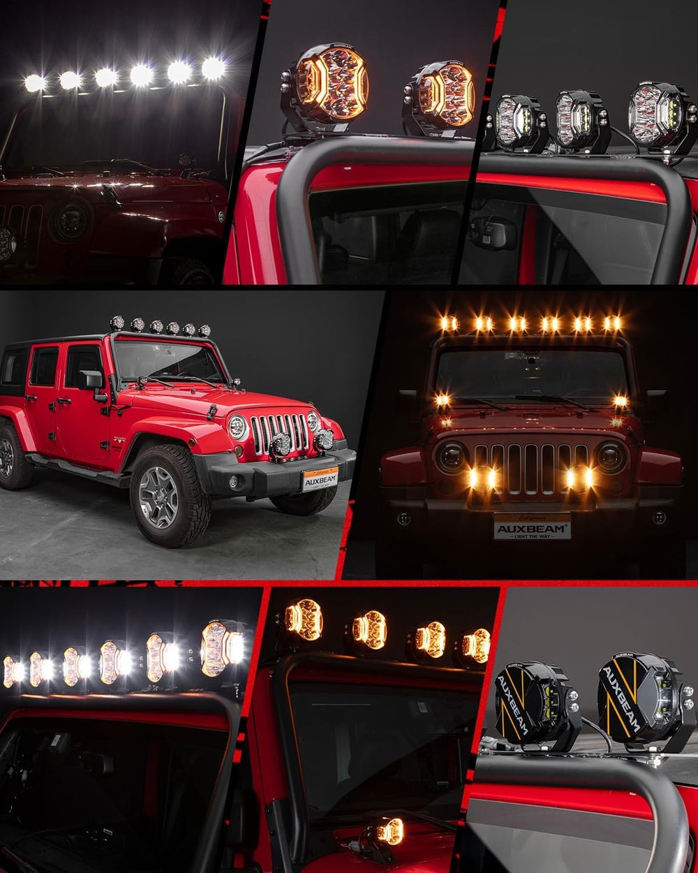 Auxbeam V-Ultra Series 5-Inch Side Shooter LED Pods Round Offroad Lights