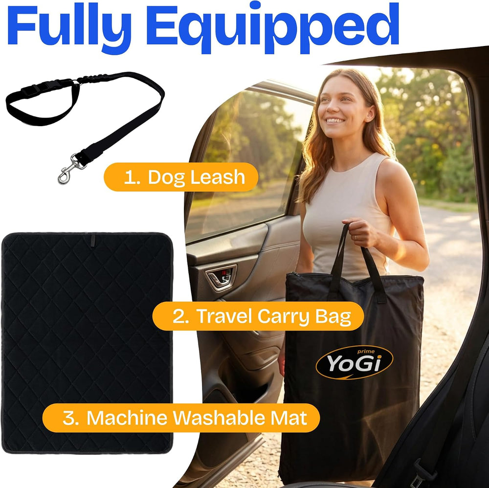 Half Hammock Dog Seat Cover for Back Seat - Waterproof Half Backseat Dog Cove...
