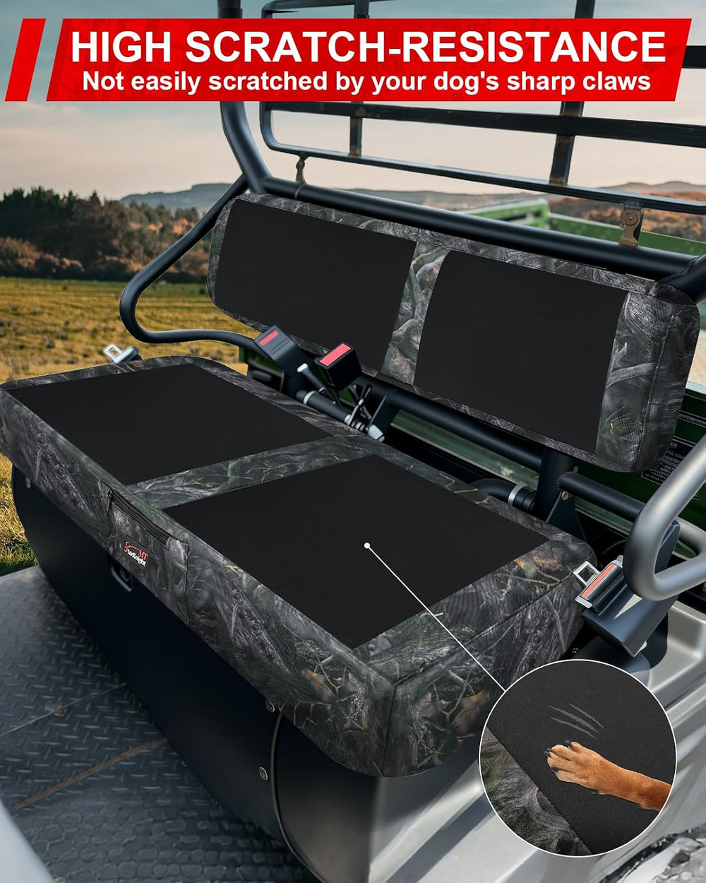 StarknightMT Mule 610 Seat Cover Upgraded Neoprene Compatible with Kawasaki M...