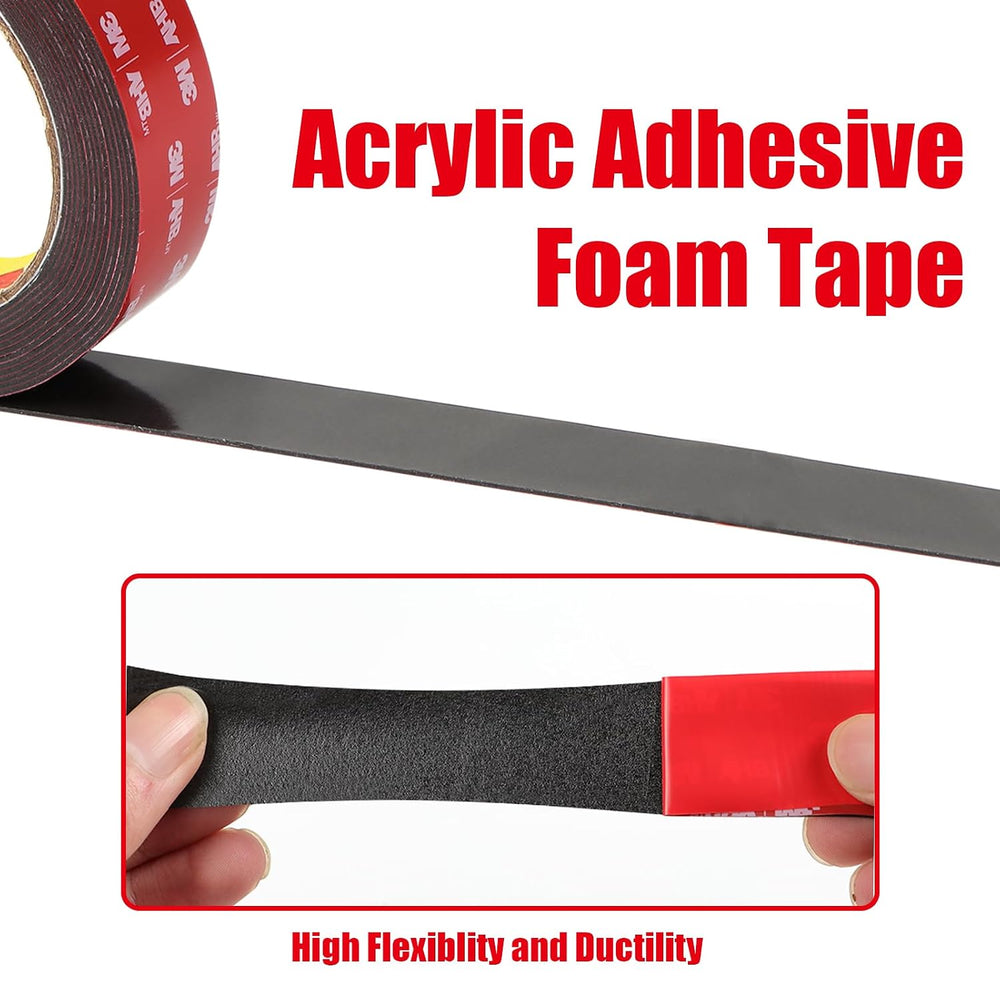 Double Sided Tape Heavy Duty, Waterproof Mounting Foam Tape, 16.5ft Length, 1...