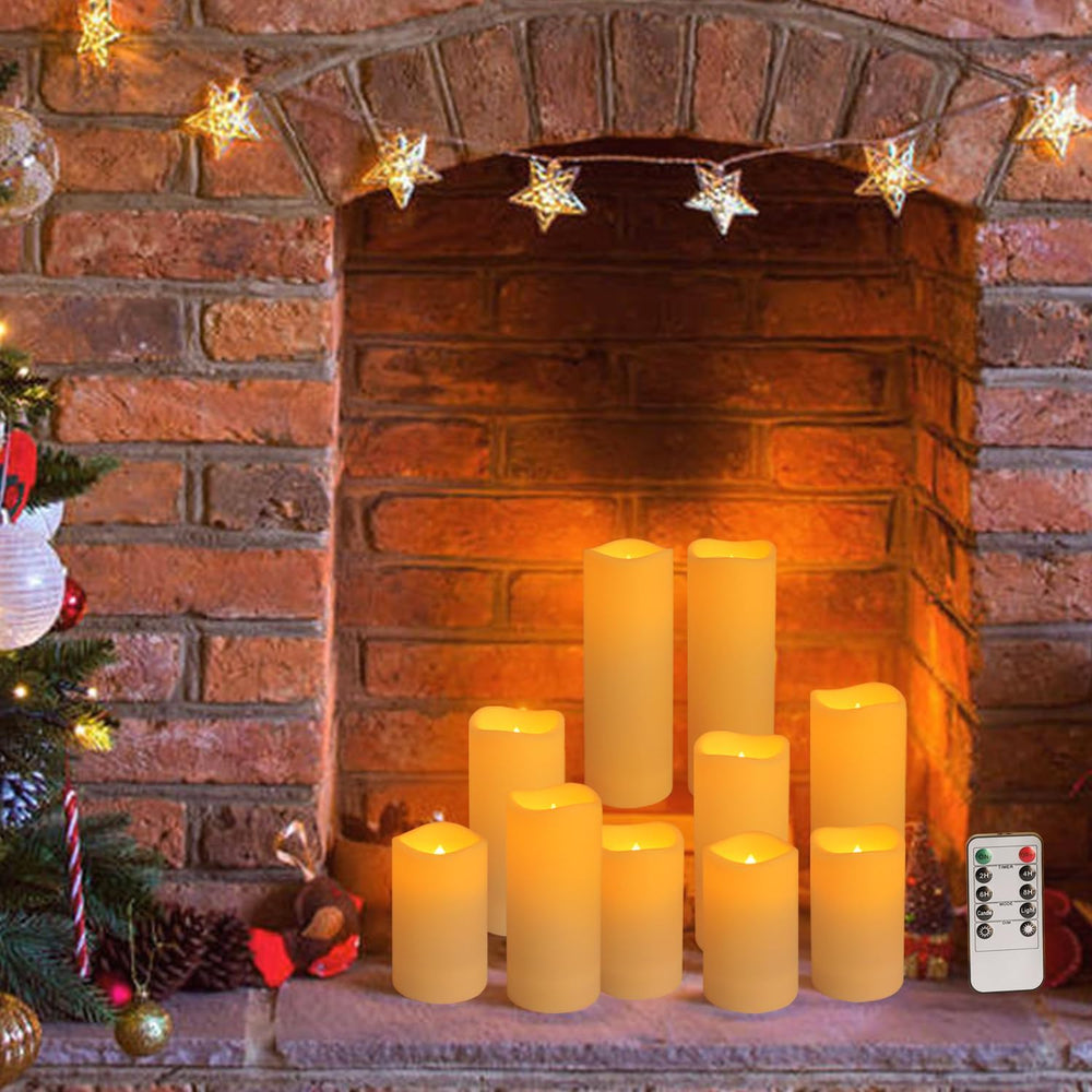 24Pack Flickering Flameless LED Candles with Remote Control,Waterproof Batter...