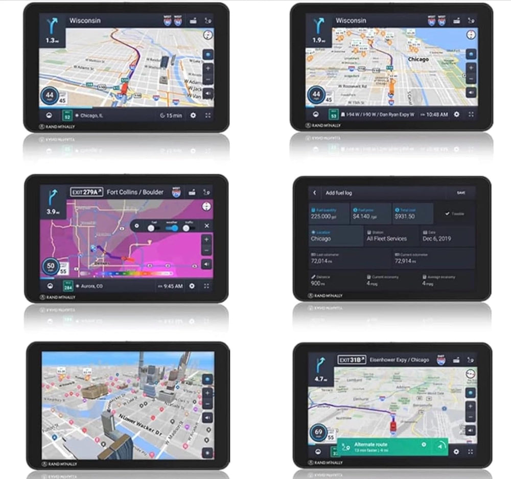 Rand McNally OverDryve 8 Pro II 8-Inch Truck GPS Tablet with Built-in Dash Ca...