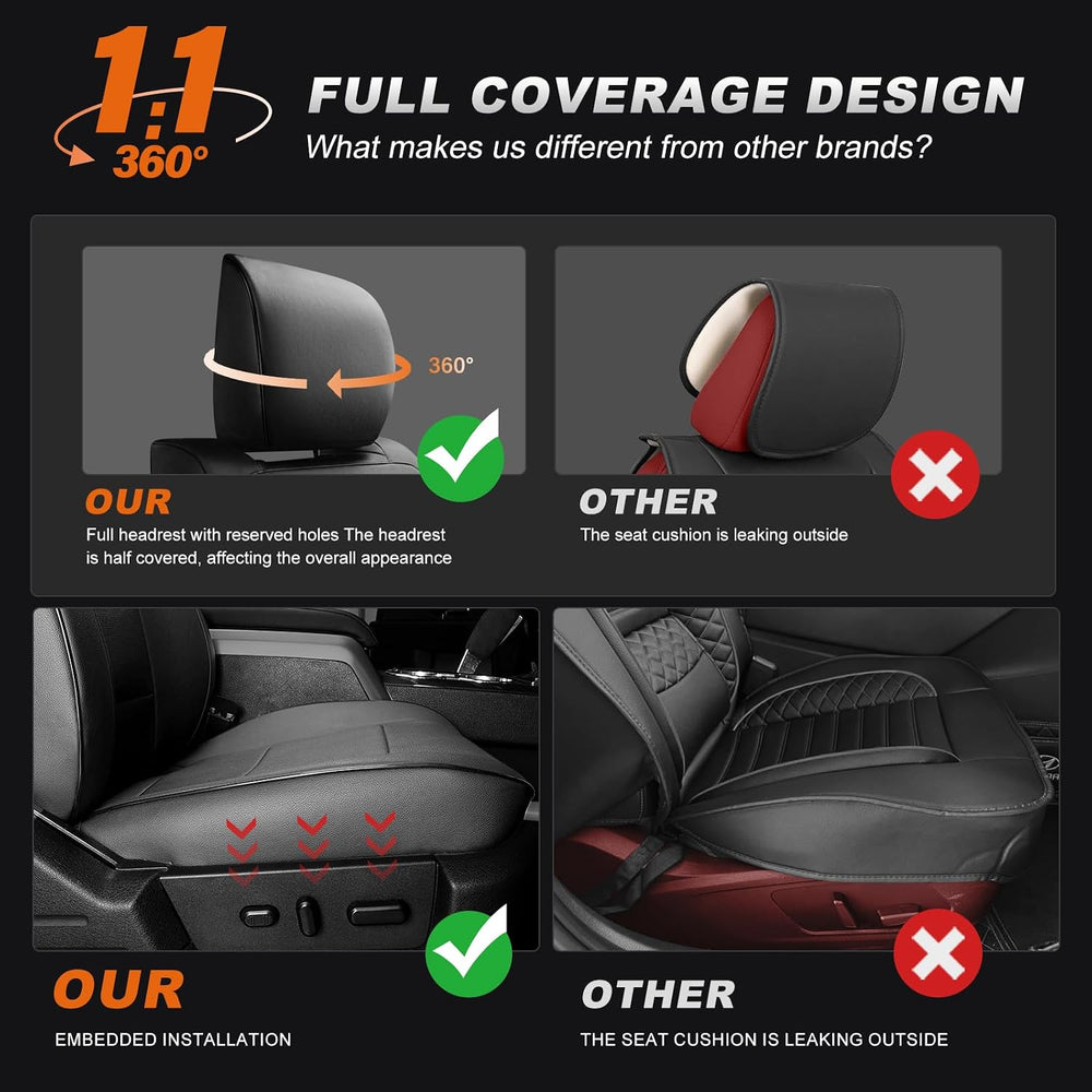AOMSAZTO Custom Fit Seat Covers for Dodge RAM 1500 2019-2026 Truck Full Set