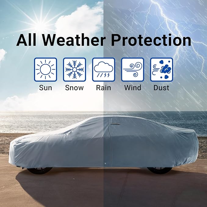 iCarCover Premium Car Cover for 1963-1969 Pontiac Lemans 2-Door, 4-Door Heavy