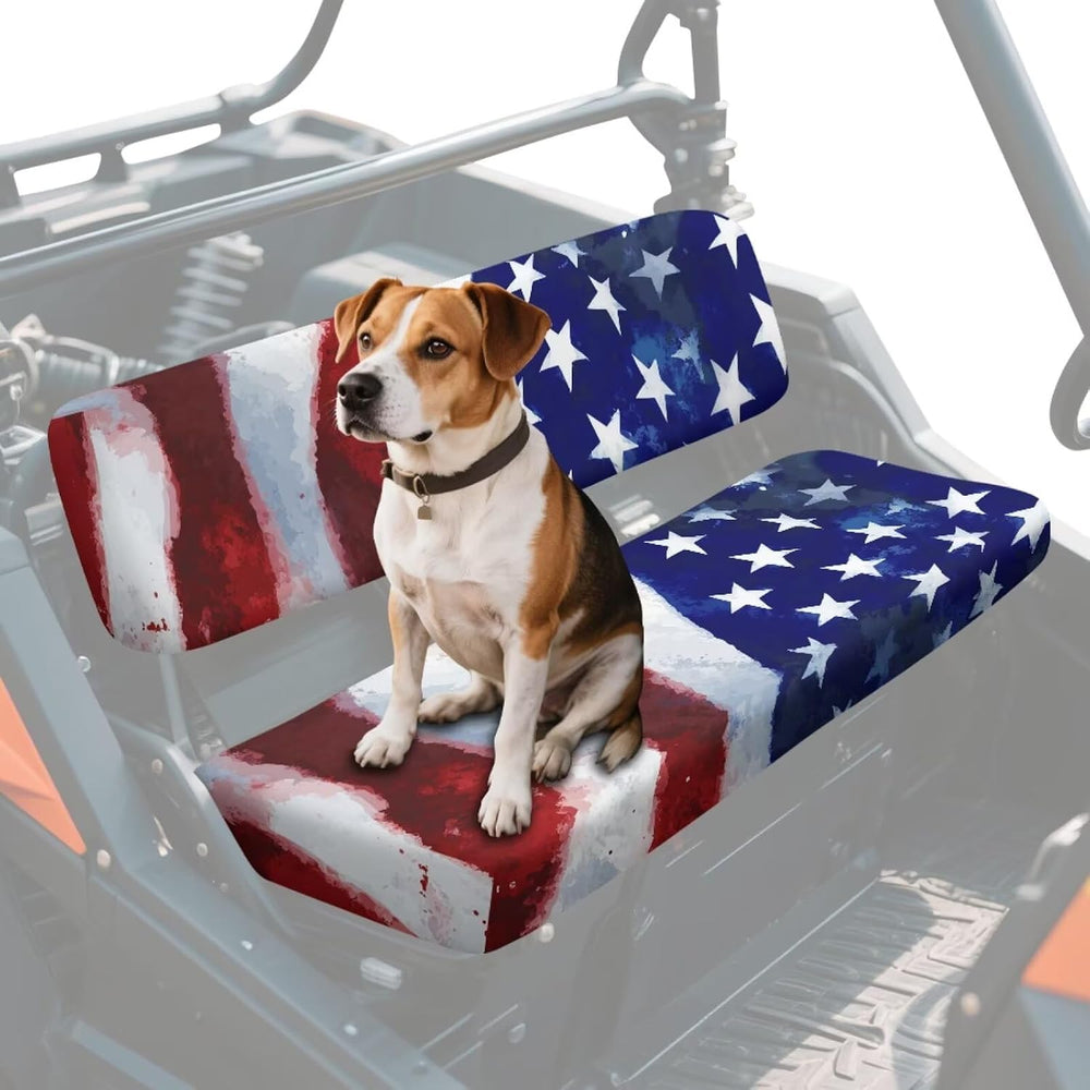 Poceacles Mule UTV Seat Cover Patriotic Decoration UTV Accessory Farm Vehicle...