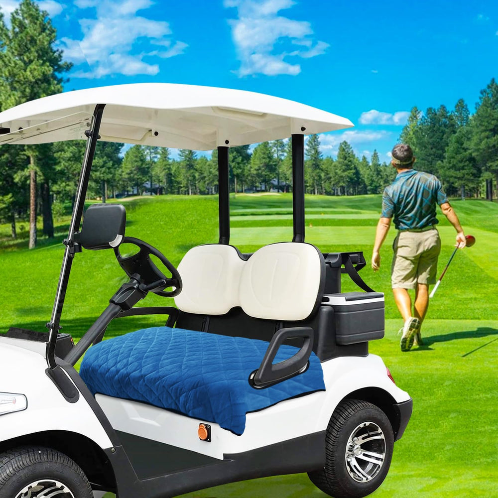 YOKYHOM Golf Cart Seat Covers, Thickened Short Plush Seat Towel Blanket with ...