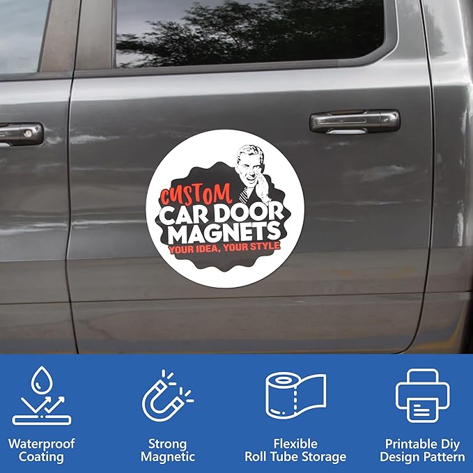 Custom Car Magnet Signs for Businesses 2 pk