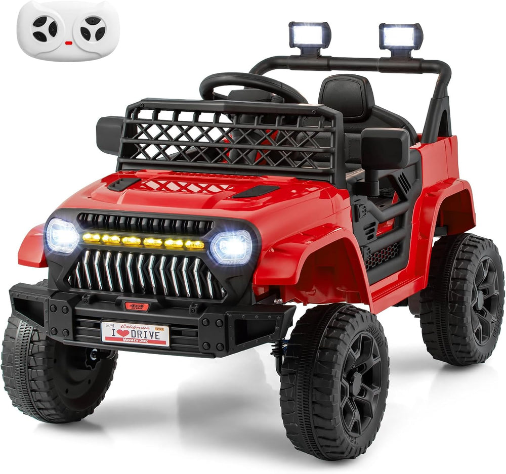 Costzon Kids Ride On Truck, 12V Battery Powered Electric Vehicles w/Remote