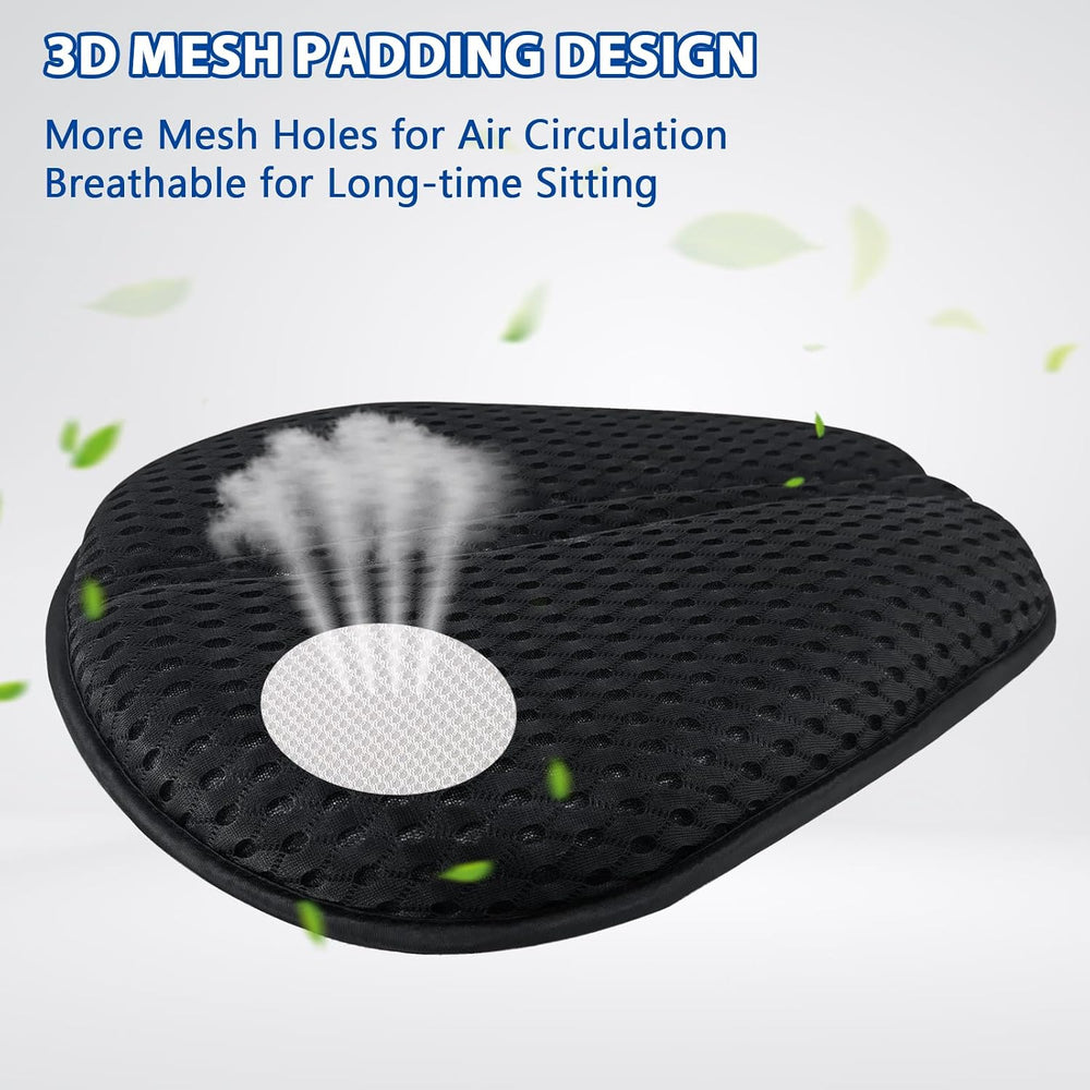 AEROiVi Airflow Pro Motorcycle Seat Pad โ Ultra-Breathable 3D Mesh & Quic...