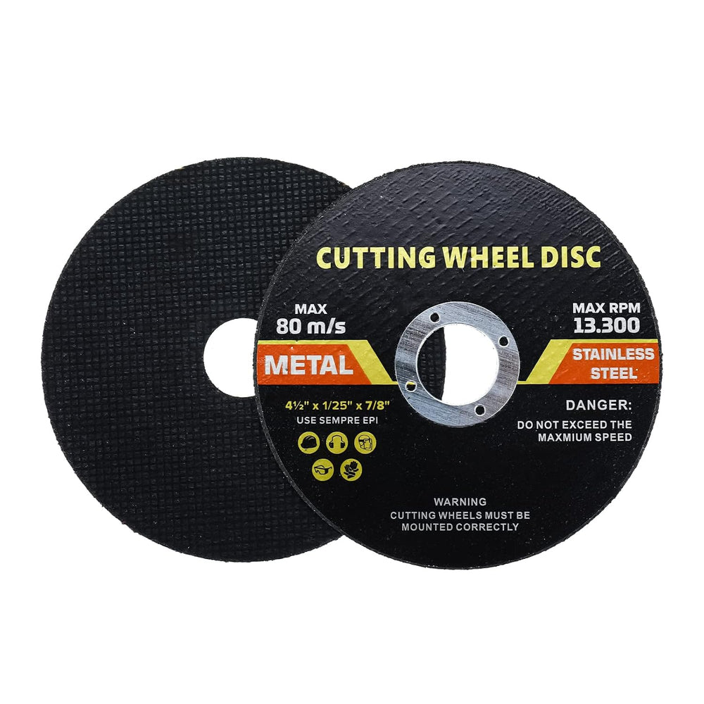 100 Pack 4-1/2 Inch Cutting Wheel, 4-1/2" x 7/8" Metal &Stainle...