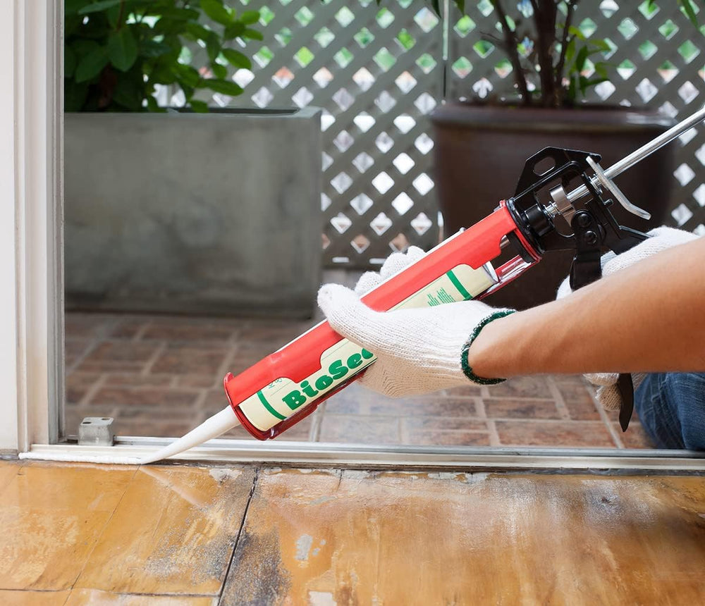 Clear BioSeal 100% Silicone Sealant Caulk Kitchen and Bath Grade, Waterproof ...