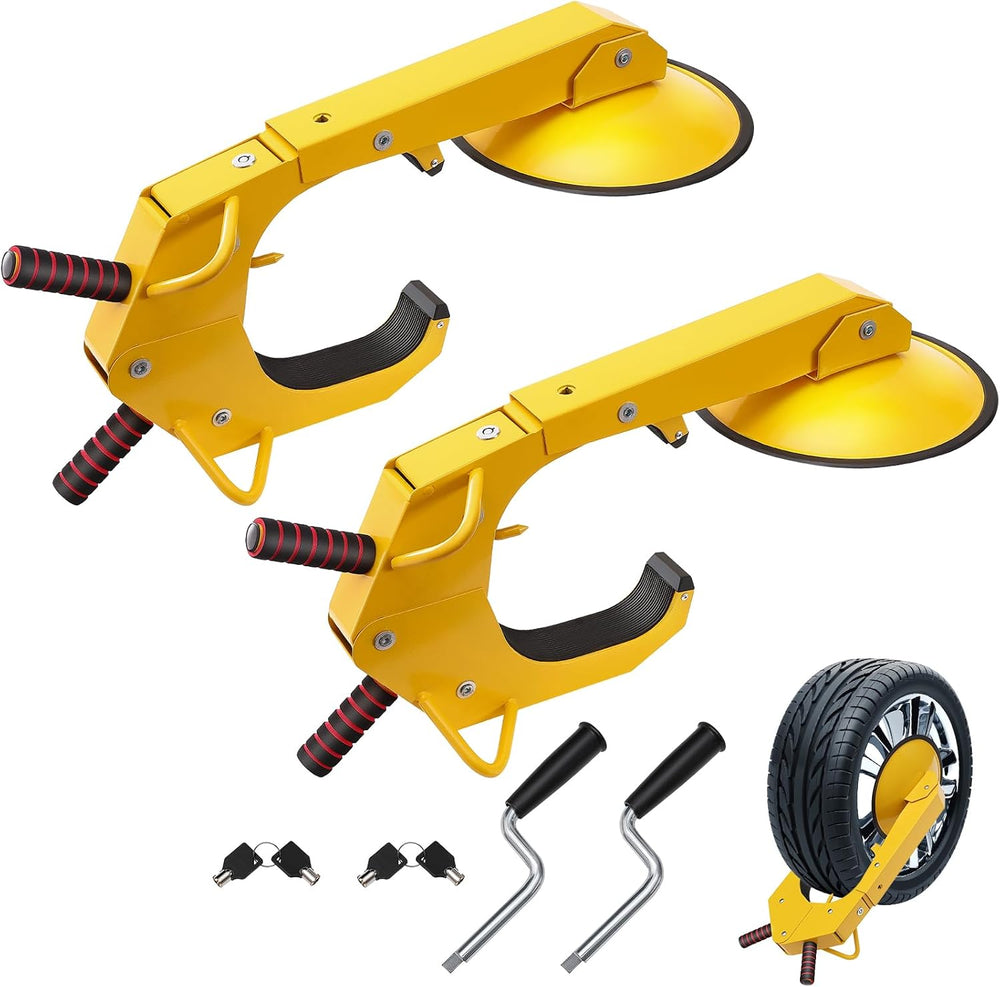 VEVOR Wheel Lock Clamp, 2 Pack Trailer Wheel Lock, Heavy-Duty Anti Theft Tire...
