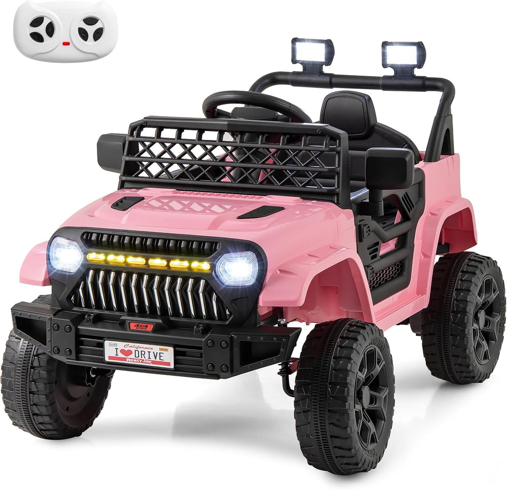 Costzon Kids Ride On Truck, 12V Battery Powered Electric Vehicles w/Remote