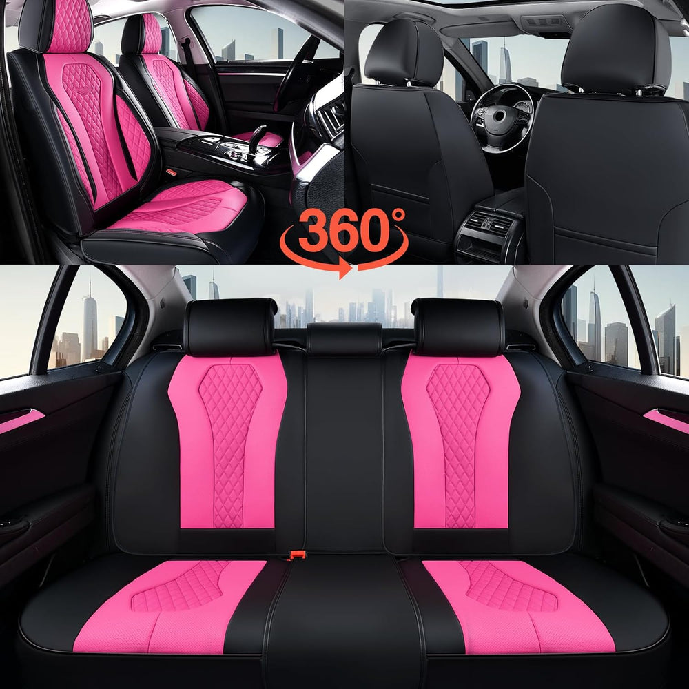 Coverado Auto Seat Covers, Car Seat Covers Full Set, Rose Car Seat Cover, Dri...