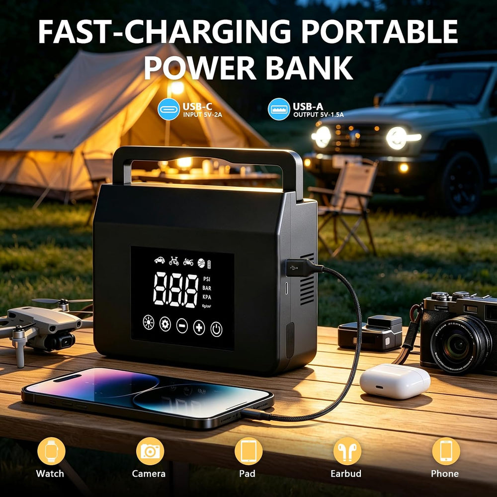 4000A Car Battery Jump Starter with Air Compressor 150PSI