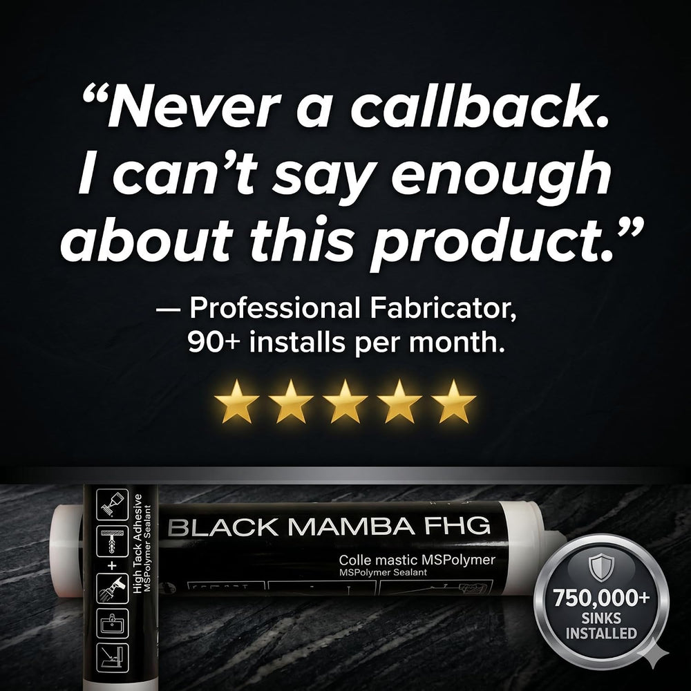 Black Mamba FHG High Tack Undermount Sink Adhesive | MS Polymer Sealant | Hea...