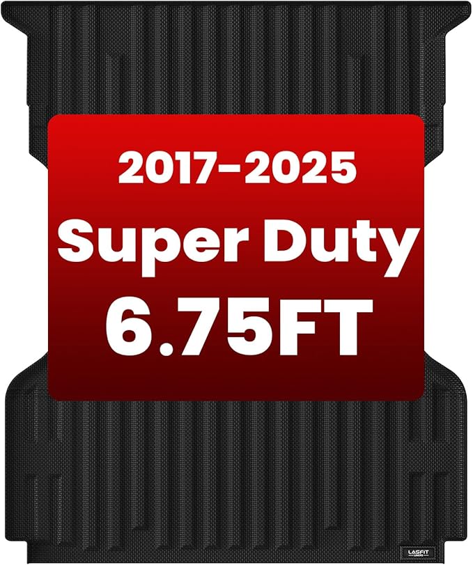 LASFIT Bed Mat 6.75ft for Ford F250 F350 F450 2017-2026 Super Duty 81.9"...