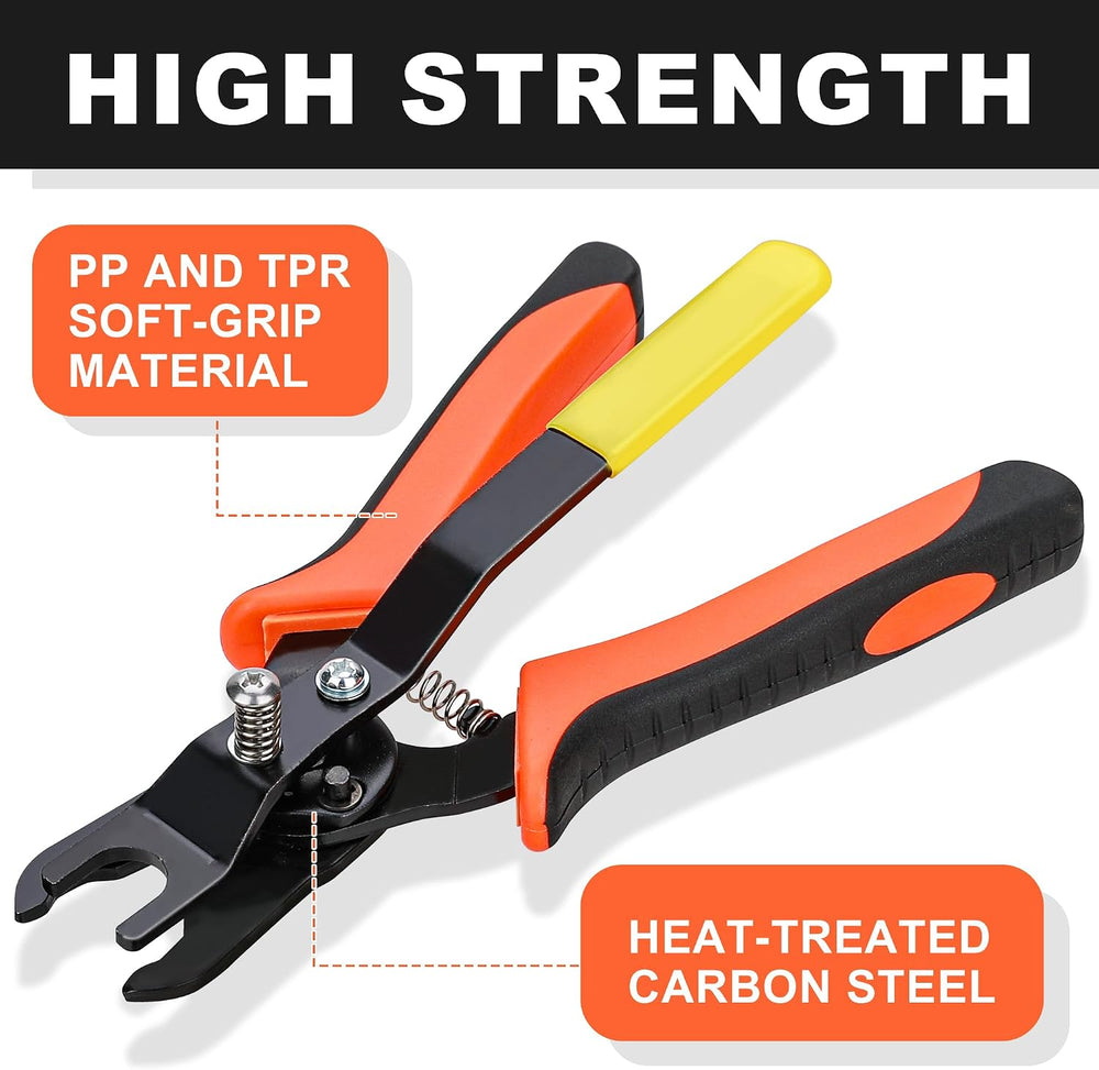 Hromee Air Line Disconnect Removal Tool Kit with 15PCS Pneumatic Fittings