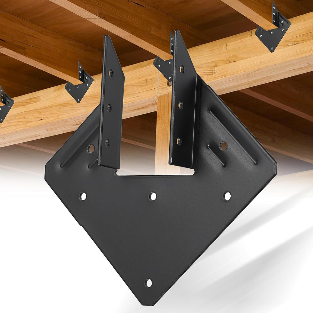 50 PCS Joist Hanger 2x6, 13-Gauge Heavy Duty Hurricane Ties-2.2mm Thickness