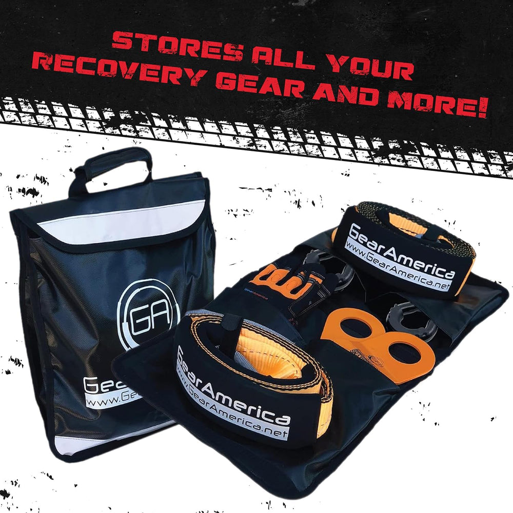 GearAmerica Off Road Recovery Kit, 9 Ton, Includes Tow Strap, Tree Saver, Sna...