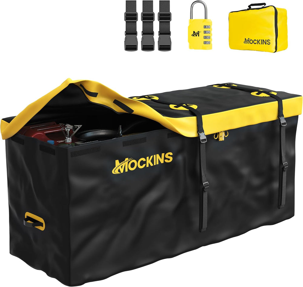 Mockins 20 CuFt Waterproof Cargo Bag for Hitch Carrier All-Weather 500D PVC |...