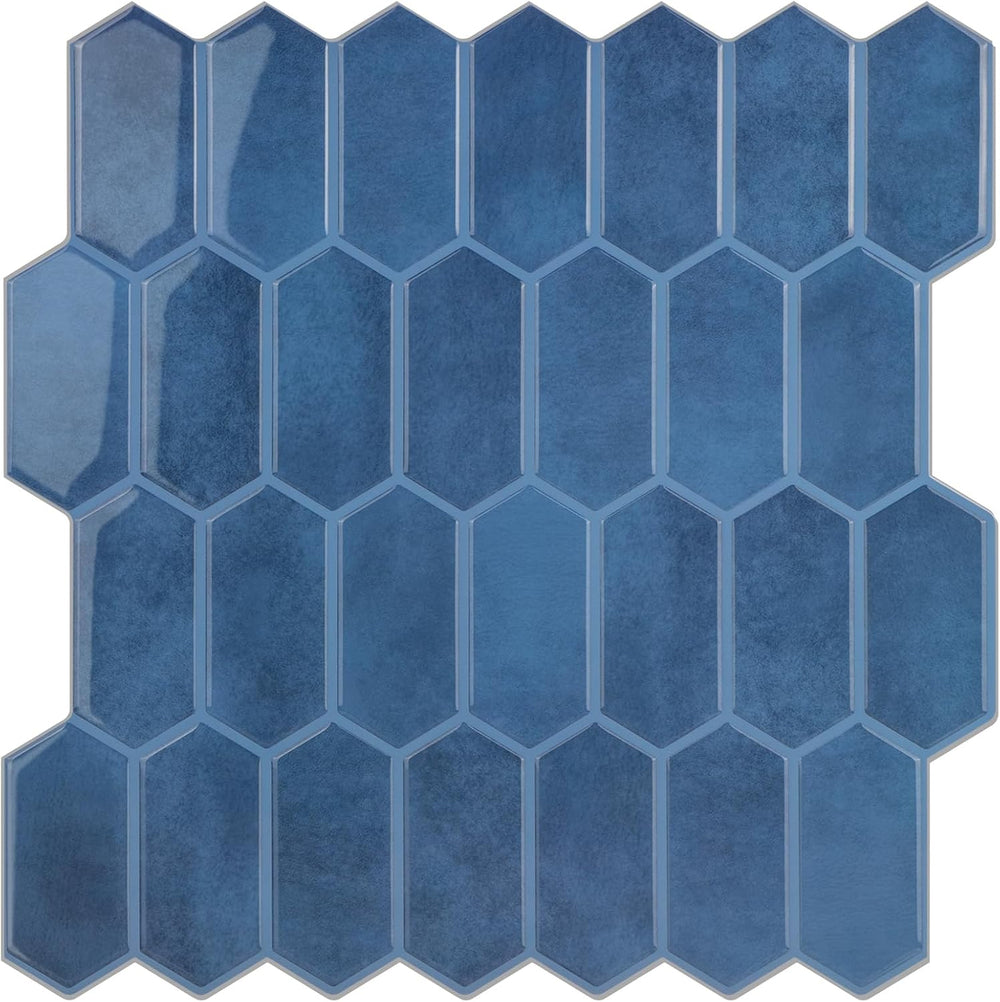 Peel and Stick Tile for Kitchen, Thicker Design 3D Self -Adhesive Long Hexago...